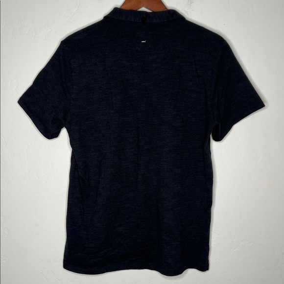 Rag & Bone Polo Shirt Black Gray Size Large Men’s Short Sleeve Cotton Logo - Picture 6 of 7